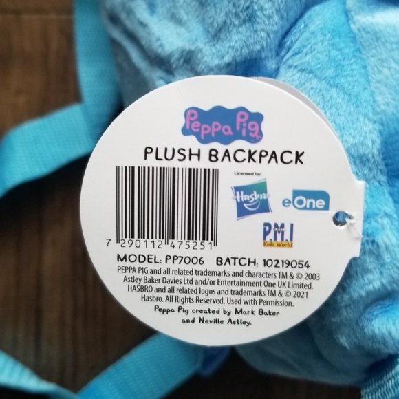 Peppa Pig Plush Backpack - George - Picture 7 of 8